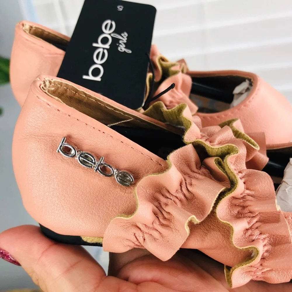 NWT BEBE GIRLS BLUSH FLATS